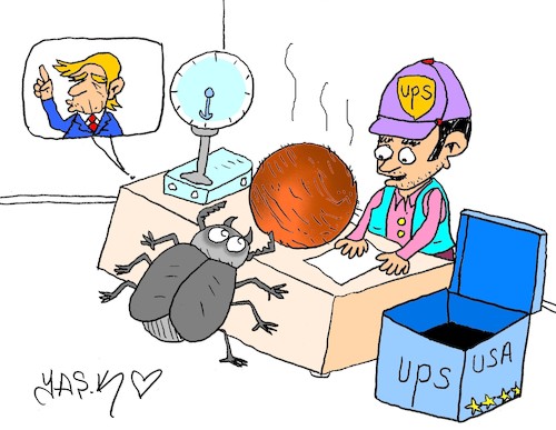 Cartoon: new Year gift (medium) by yasar kemal turan tagged new,year,gift