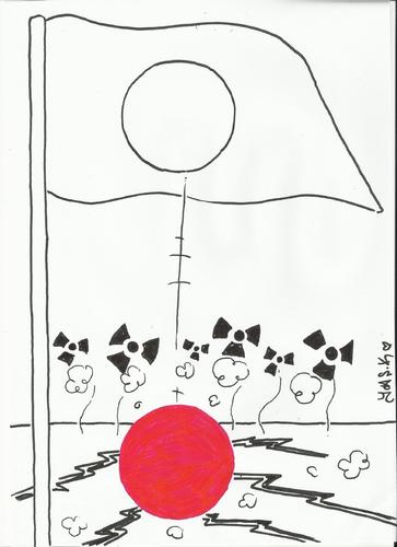 Cartoon: nuclear (medium) by yasar kemal turan tagged japan,nuclear