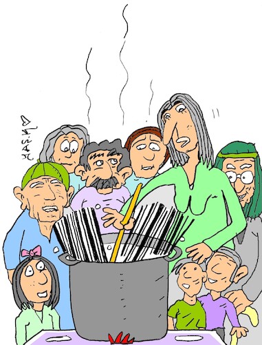 Cartoon: pasta with sauce (medium) by yasar kemal turan tagged pasta,with,sauce