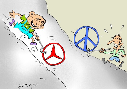Cartoon: peace is difficult (medium) by yasar kemal turan tagged peace,is,difficult