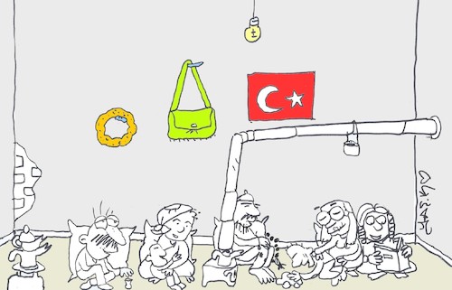Cartoon: poverty (medium) by yasar kemal turan tagged poverty