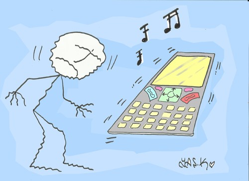 Cartoon: radiation of love!!!!! (medium) by yasar kemal turan tagged man,line,phone,mobile,radiation