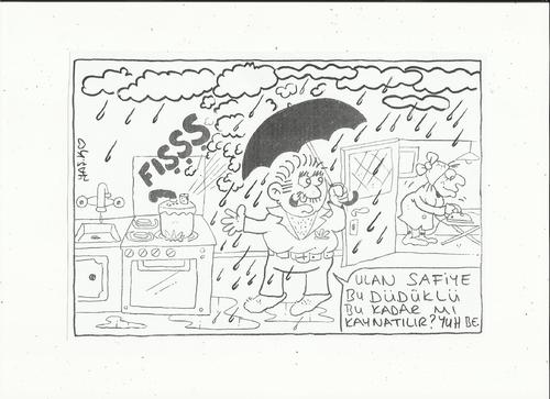 Cartoon: rain (medium) by yasar kemal turan tagged rain