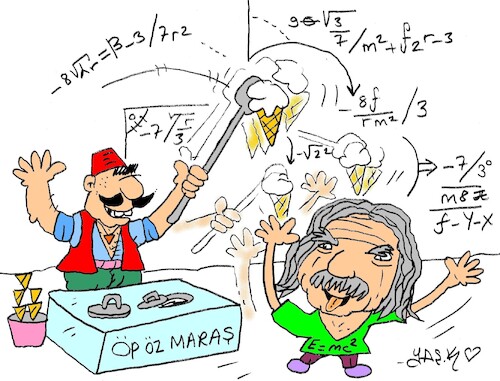 Cartoon: relativity (medium) by yasar kemal turan tagged relativity