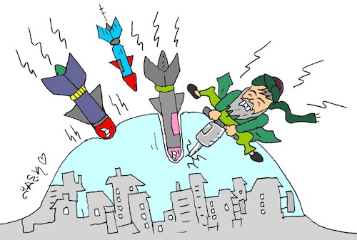 Cartoon: risk (medium) by yasar kemal turan tagged risk