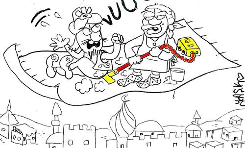Cartoon: Sinbad (medium) by yasar kemal turan tagged sinbad