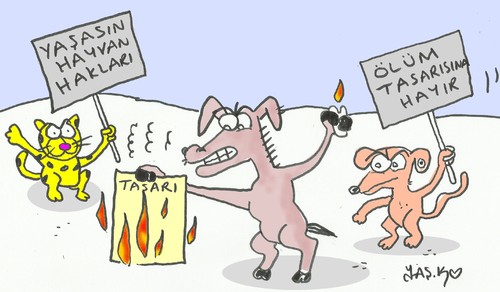 Cartoon: slaughter bill no (medium) by yasar kemal turan tagged slaughter,bill,no