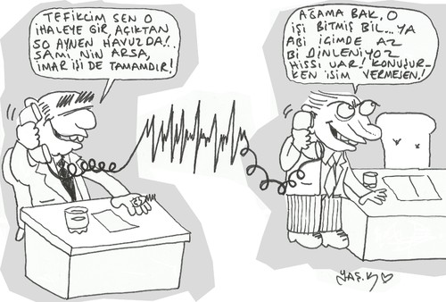 Cartoon: Sound recordings in Turkey (medium) by yasar kemal turan tagged sound,recordings,in,turkey
