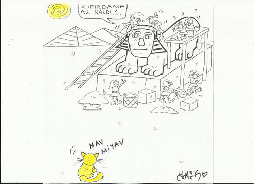 Cartoon: sphinx (medium) by yasar kemal turan tagged sphinx