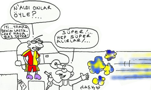 Cartoon: super fenerbahce (medium) by yasar kemal turan tagged super,fenerbahce