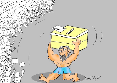 Cartoon: tin (medium) by yasar kemal turan tagged tin