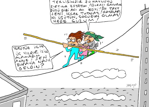 Cartoon: towel (medium) by yasar kemal turan tagged towel