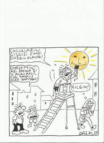 Cartoon: true sun (medium) by yasar kemal turan tagged sun,true
