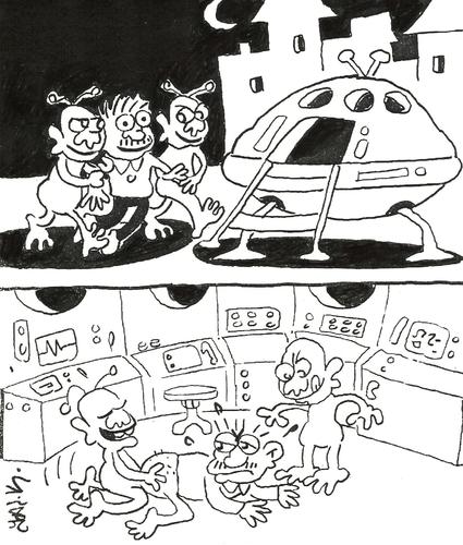 Cartoon: UFO (medium) by yasar kemal turan tagged ufo