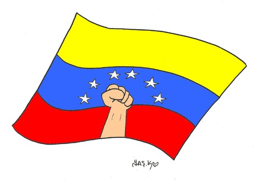 Cartoon: union of Venezuela (medium) by yasar kemal turan tagged union,of,venezuela