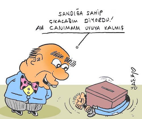 Cartoon: voter (medium) by yasar kemal turan tagged voter