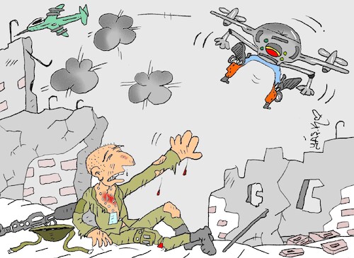 Cartoon: war ethics (medium) by yasar kemal turan tagged war,ethics
