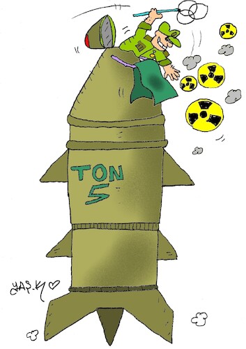 Cartoon: war mallet (medium) by yasar kemal turan tagged war,mallet