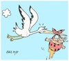 Cartoon: ahhhgh (small) by yasar kemal turan tagged baby stork pee love