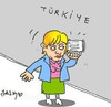Cartoon: Angela Merkel (small) by yasar kemal turan tagged angela merkel