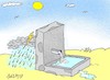 Cartoon: behind the fountain (small) by yasar kemal turan tagged behind,the,fountain