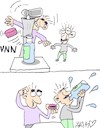 Cartoon: Bottle Cap Challenge (small) by yasar kemal turan tagged bottle,cap,challenge