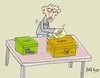 Cartoon: bribery box (small) by yasar kemal turan tagged bribery,box