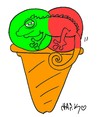 Cartoon: bukalemun (small) by yasar kemal turan tagged bukalemun