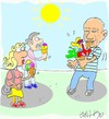 Cartoon: Picasso-cubic ice cream (small) by yasar kemal turan tagged pablo,picasso,ice,cream