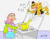 Cartoon: Hatice Teyze (small) by yasar kemal turan tagged hatice teyze cin alaaddin