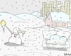 Cartoon: homeless (small) by yasar kemal turan tagged homeless snowman life human love winter