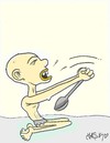 Cartoon: hunger (small) by yasar kemal turan tagged hunger,spoon,africa