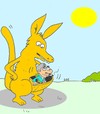 Cartoon: intruder (small) by yasar kemal turan tagged intruder,kangaroo