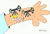 Cartoon: oil-drilling (small) by yasar kemal turan tagged oil,blood,drilling,mosquito