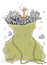 Cartoon: one man peace (small) by yasar kemal turan tagged one,man,peace