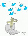 Cartoon: oppression (small) by yasar kemal turan tagged oppression