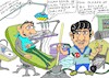 Cartoon: root canal and filling treatment (small) by yasar kemal turan tagged root,canal,and,filling,treatment