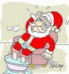 Cartoon: strenuous efforts (small) by yasar kemal turan tagged strenuous,efforts,father,christmas