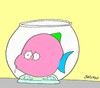 Cartoon: suicide (small) by yasar kemal turan tagged suicide,fish,water