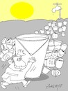 Cartoon: the right to water (small) by yasar kemal turan tagged the,right,to,water