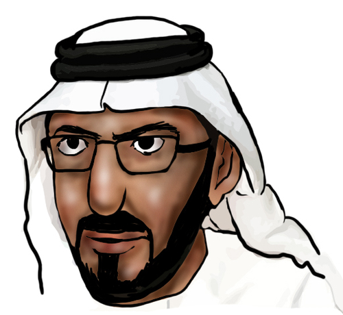 Cartoon: mohammed najeeb (medium) by adwan tagged mohammed,najeeb