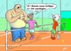 Cartoon: sport ist ..... (small) by benni p-aus-e tagged sport tennis