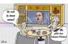 Cartoon: Familie Schlapper sieht fern. (small) by Lutz-i tagged fernsehen,reklame,rührung,weinen