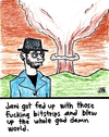 Cartoon: Bitstrips (small) by Jani The Rock tagged bitstrip,explosion,bomb,nuke,facebook,internet