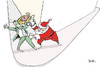 Cartoon: Merry Christmas (small) by BONIL tagged christmas santa claus consumerism