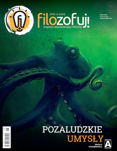 Cartoon: Krake - front cover of filozfuj! (medium) by alesza tagged krake,front,cover,magazine,animal,digital,painting,illustration