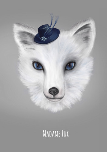 Cartoon: Madame Fux (medium) by alesza tagged madame,fux,fox,fuchs,concept,illustration,drawing,digital,painting,art