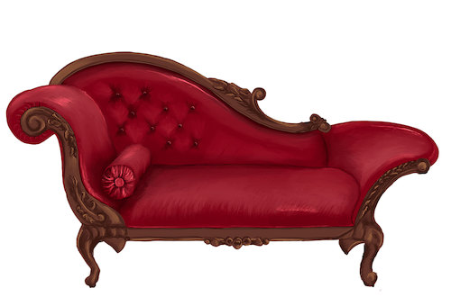 Cartoon: Rotes Sofa (medium) by alesza tagged red,rot,sofa,couch,polstermöbel,sitzmöbel,illustration,procrreate,ipadart,drawing