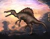 Cartoon: Spinosaurus (small) by alesza tagged spinosaurus dinosaurus digital painting illustration procreate