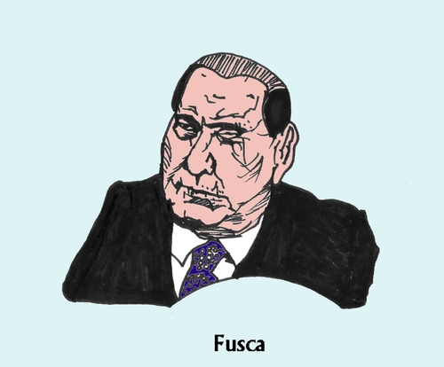 Cartoon: Berlusconi I (medium) by Fusca tagged populism,berlusconi,democracy,scandals,politicians